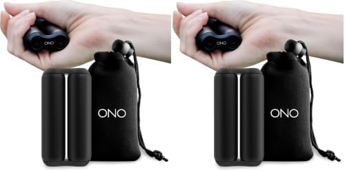 ONO Roller - Handheld Fidget Toy for Adults | Help Relieve Stress, Anxiety, Tension | Promotes Focus, Clarity | Compact, Portable Design (Black, Full Size - Aluminum) (Pack of 2)