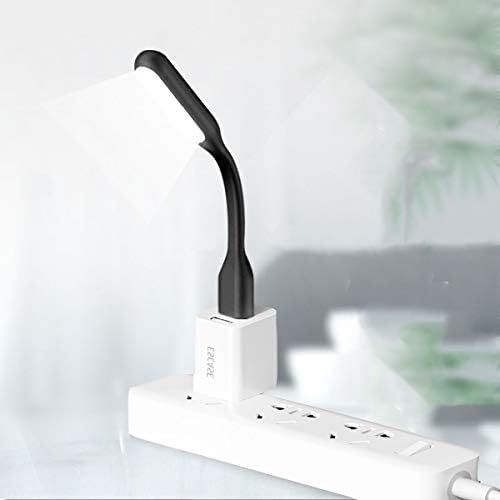 USB LED Light Lamp for Power Bank, Portable Eye Care Mini Night Light with Flexible Arm, USB Gooseneck Reading Lamps Book Light,Compatible for Desktop, Notebook Laptop (10-Red)