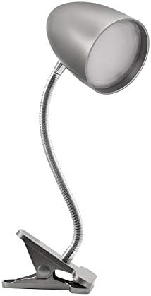 E ENERGETIC LIGHTING Desk lamp with Clamp, Non-Dimmable Clip Light for Bed and Desk, 4000K Cool White, 3.5W 240 LM lamp, Eye Protection, ETL Listed