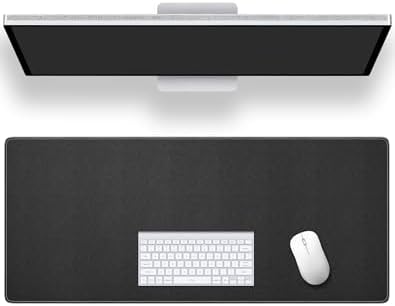 ALOANES Large Gaming Mouse Pad with Non-Slip Rubber Base,Stitched Edge,Desk mat for Laptop,Computer & PC, Wristing Pad for Gamer,Office & Home,Classic Black XXL 15.74''x35.43''x0.12''