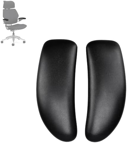 MingYi.office Vinyl Arm Pads Caps for Humanscale Freedom Office Chair, Only Available for Standard Arm (Height Adjustable), Can Not Fit The Advanced Arm, Black, 1 Pair.