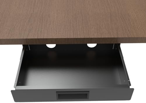 13.4" W Under Desk Drawer Slide Out Storage W/Cable Management