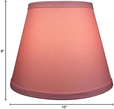 FenchelShades.com Lampshade 6" Top Diameter x 10" Bottom Diameter x 8" Slant Height 6x10x8" with Spider Attachment Diameter 0.4 Inch for Lamps with a Harp (Linen Primrose)