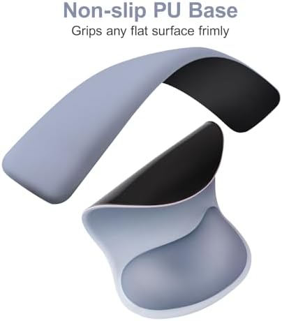 MOSISO Wrist Rest Support for Mouse Pad & Keyboard Set,Stone Blue