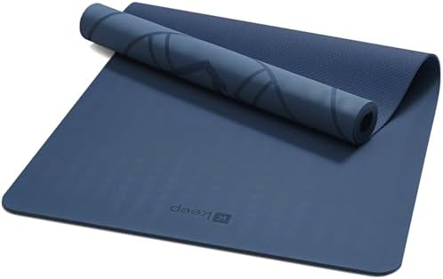 KEEP Extra Wide & Long Yoga Mat for Men, 79"x39"x7mm Thick, Non-Slip TPE Exercise Mat, High-Density Anti-Tear Fitness & Pilates Mat for Tall Users