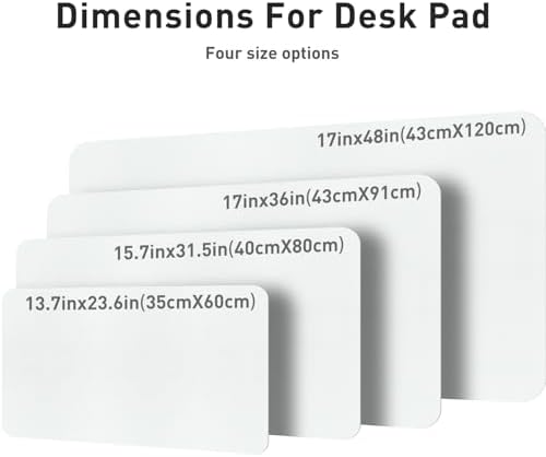 Aothia Leather Desk Pad Protector, Office Mat, Large Mouse Pad, Non-Slip PU Leather Blotter, Laptop Desk Pad, Waterproof Writing Pad for Office and Home (Barely Grey, 31.5" x 15.7")