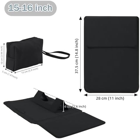 15-16 Inch Protective Laptop Sleeve with Stand, for MacBook Pro/MacBook Air