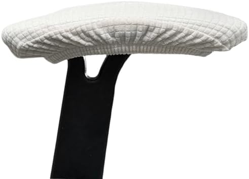 Melaluxe Office Chair Armrest Covers, Stretchable Removable Washable Chair Arm Covers, Elastic Desk Computer Gaming Chair Arm Rest Protector Slipcovers (Cream)