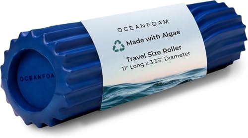 Oceanfoam Ripple Roller Small Foam Roller for Physical Therapy (Royal Blue)