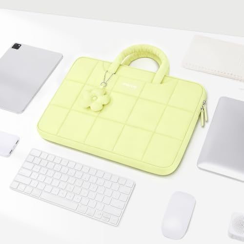 MOSISO Laptop Case 13.3 inch, 13-13.3 inch Laptop Sleeve, Lemon Yellow