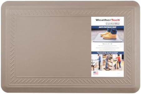WeatherTech ComfortMat | 24" x 36" Anti-Fatigue Mat, 3/4" Thick, Slip Resistant, Easy to Clean, Bordered Pattern (Tan)