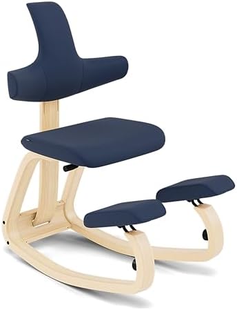 Varier Thatsit Adjustable Ergonomic Kneeling Chair with Back & Arm Support