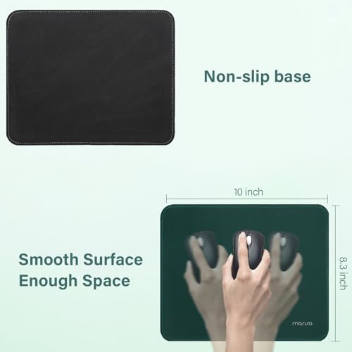 MOSISO Large Gaming Mouse Pad&Massage Keyboard Wrist Rest, Peacock Green