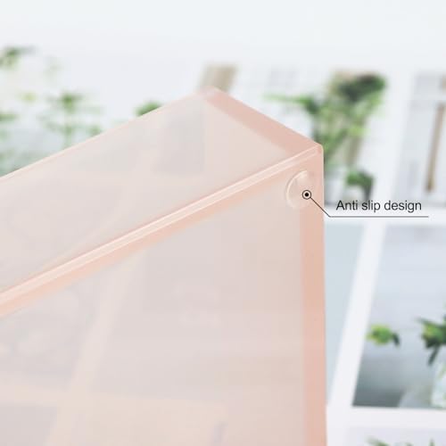 MultiBey Pink Sticky Notes Memo Pad Holder Dispenser