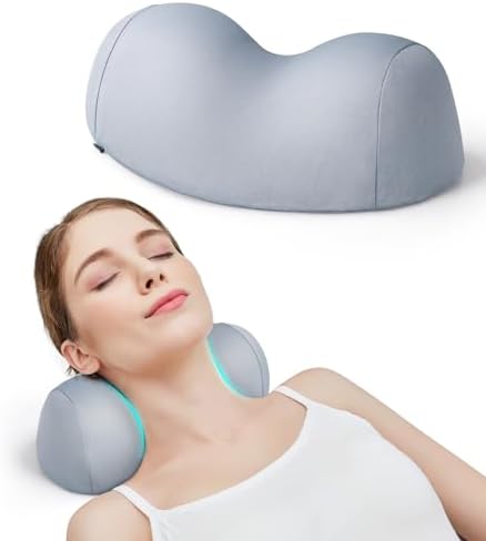 ComfortLife Small Neck Stretcher Pillow for Pain Relief, Medium Soft Cervical Traction Device Neck Mild Support Pillow Foam Cervical Neck Pillow for Tension Muscle Relax Relief (Grey)