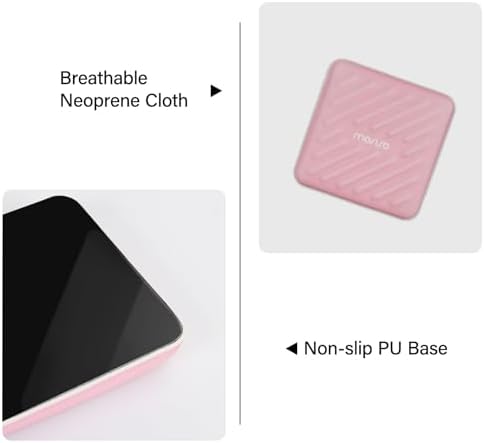 MOSISO 2 Pcs Ergonomic Memory Foam Wrist Rest for Laptop, Pink