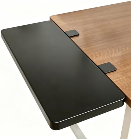 Desk Extender Plate, 90° Foldable Keyboard Tray, Keyboard Extension Table