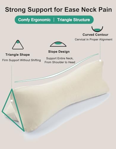 Buckwheat Neck Roll Pillow for Sleeping, Adjustable Buckwheat Hulls PIllow