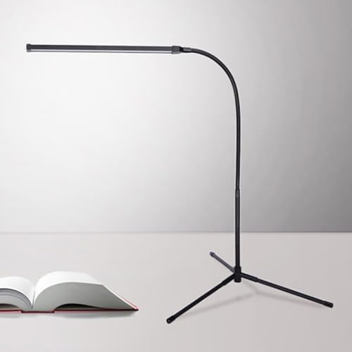 Alipis Dimmable Gooseneck Desk Lamp with Clip, LED Eye Protection