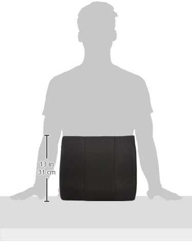 DMI Lumbar Support Pillow for Chair to Assist with Back Support with Removable Washable Cover to Ease Lower Back Pain While Improving Posture, 14 x 13 x 5, Contoured Foam, Standard, Black (Pack of 5)