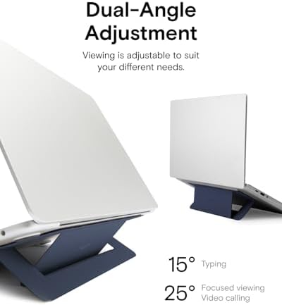 MOFT Airflow Adhesive Laptop Stand, Slim & Portable Laptop Riser for Work