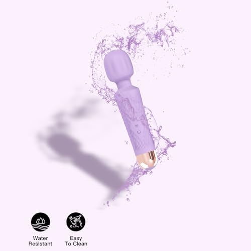Niclove Personal Massager - Powerful & Quiet Wand Massager (Purple)