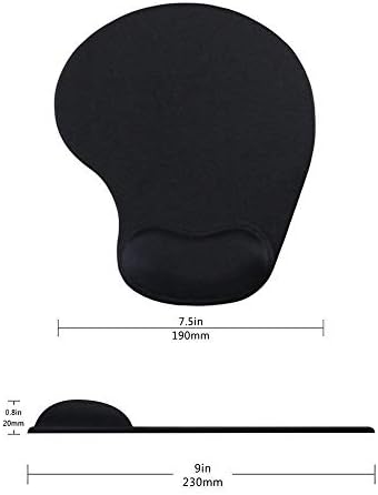 Office Mousepad with Gel Wrist Support - Ergonomic Gaming Desktop Mouse Pad Wrist Rest - Design Gamepad Mat Rubber Base for Laptop Computer -Silicone Non-Slip Special-Textured Surface (07Purple)