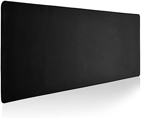 Reniteco Large Office & Gaming Mouse Pad, 35.4" x 11.8" Desk Mat, Black