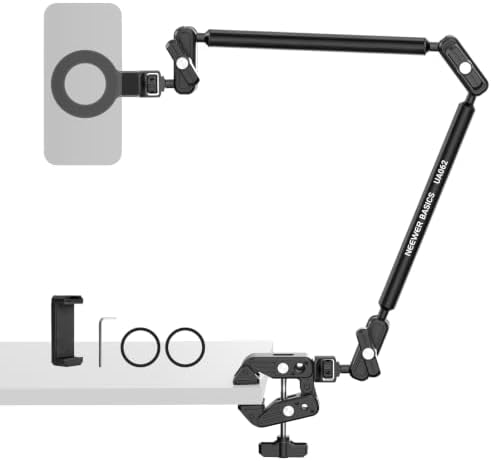 NEEWER Basics Magic Arm with Desk Clamp for Phone Webcam Camera Mic, UA062