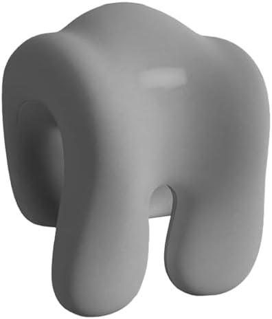 BLOWEST Extra Firm Office Chair Headrest Attachment – Ergonomic Adjustable Neck Support Pillow for Desk Chairs, Universal Fit for High Back Executive Chairs (Grey)