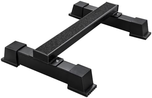 Heavy Duty Steel Calf Raise Bar, Standing Calf Raise Machine, Calf Stretching Squat, Foot Stretch, Anti-Slip Solid Calf Block for Home and Gym, Black