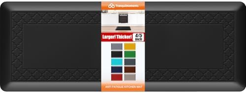 4/5 Inch Thicker Kitchen Mats Anti Fatigue Comfort Mat Standing Desk Rugs