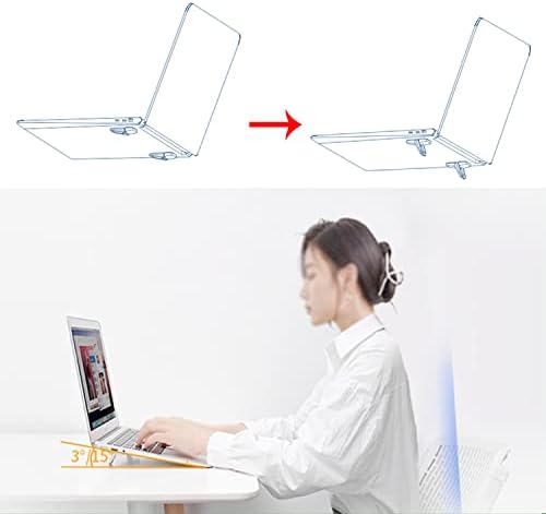 2pcs Keyboard Stands, Mini Laptop Stand for Desk, Portable Laptop Stand Compatible with MacBook Air Pro, Dell XPS, Lenovo, HP More. (Black)