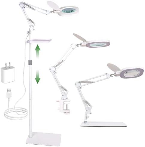 3-in-1 LED Magnifying Light Real Glass Lens Adjustable Light for Beauty & Precision Work