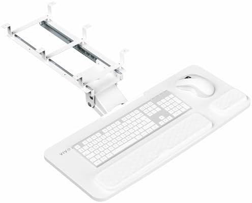 VIVO Premium White Under Desk 27 x 11 in Keyboard Tray, MOUNT-KB27P-W