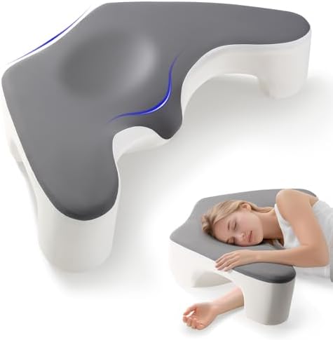 Side Sleeper Pillow for Shoulder Pain Relief,Pillow with Arm Hole for Adult