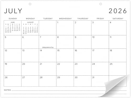 Aesthetic 2026 Desk Calendar - Runs From January 2026 Until July 2027