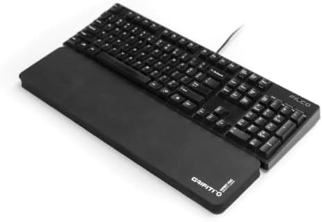 Grifiti Fat Wrist Pad 17 in Black is a 4 Inch Wide Wrist Rest for Standard Keyboards and Mechanical Keyboards New Materials