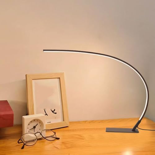 LED Desk Lamp with Adjustable Brightness Modern Design Table Lamp for Study Work Eye Protection Reading in Office Bedroom Living Room