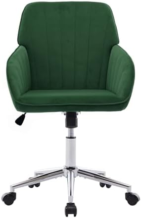 Home Office Desk Chair, Memory Foam Swivel Task Chair with Gold Base