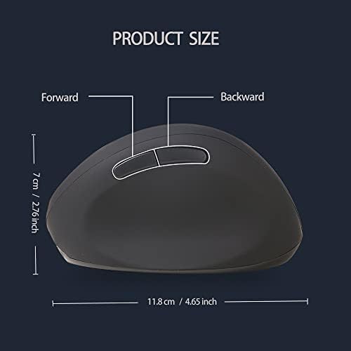 Wired Ergonomic Mouse, Optical Vertical Mouse with 3 Adjustable 800/1200/1600, 6 Buttons USB Computer Mouse