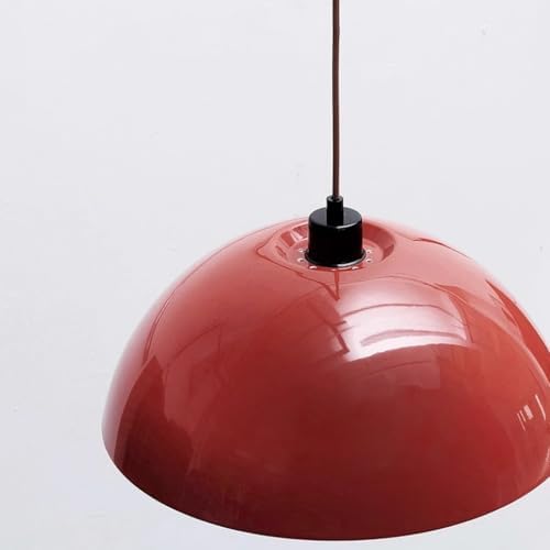 Modern Swing Arm Wall Sconce Plug in Red Wall Lamp Dome Shade