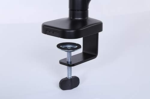 ApexDesk Dual Monitor Arm Desk Mount – Adjustable Height Gas Spring – VESA Mount with C Clamp & Mounting Base – Computer Monitor Stand for Screen up to 32 inch – Holds up to 20 lbs., Black (DMM-24)