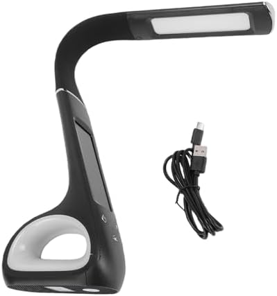 Hidyliu Adjustable LED Desk Lamp with Eye Protection for Office Work, Reading, and Studying (Black)