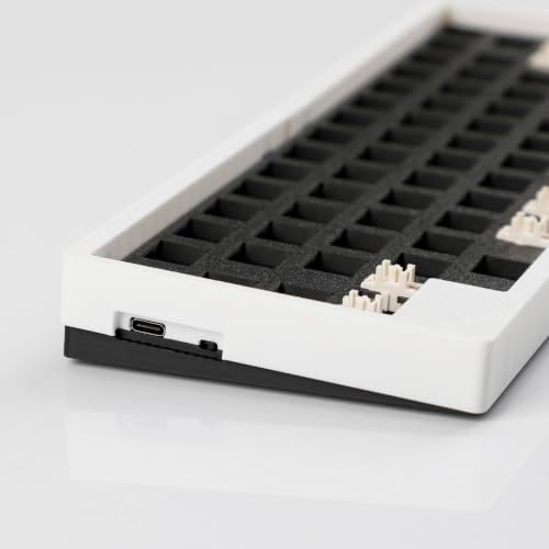 YMDK WHKB Wireless Split Mechanical Keyboard, 2.4G Ergonomic Split Hot Swap Keyboard, Programmable Vial Gaming Keyboard Kit