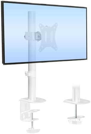 Mount-It! White Single Monitor Stand, Fits up to 32"