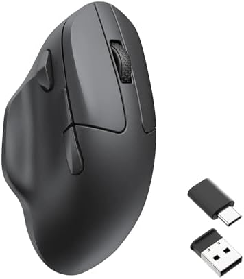 Keychron M7 Wireless Mouse, 26K DPI, 2.4 GHz/Bluetooth/Wired, 63g, Black