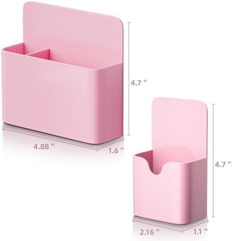 Marbrasse Magnetic Dry Erase Marker Holder,Pen and Eraser Holder for Whiteboard，Magnet Pencil Cup Utility Storage Organizer for Office, Refrigerator, Locker and Metal Cabinets (Pink)