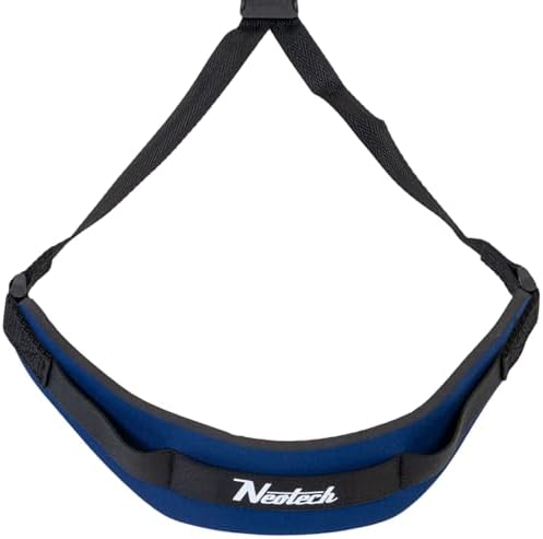 Neotech Saxophone Swivel Hook Neck Strap Soft Sax Padded for Alto Tenor Baritone Soprano – (Small, Navy) - Made in USA