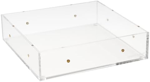 russell+hazel Large Acrylic Desk Drawer Organizer, Clear, 6"x6"